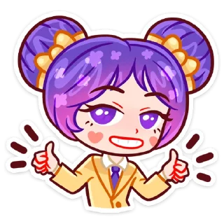 👍 emoji Мелани (@TgSticker) Telegram sticker 13 of 48
