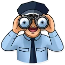 😍 emoji Meme Police Telegram sticker 18 of 40