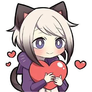 🫶 emoji Сиамская кошечка @Nyasticks Telegram sticker 13 of 41