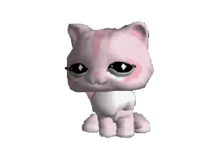 Sticker from LPS pets waving