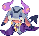 🤤 emoji TINY DEVIL "HORN" STICKERS :: @line_stickers Telegram sticker 6 of 40