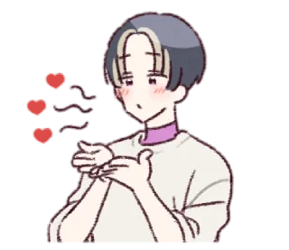 ❣️ emoji luv <//3 @plusikradom ٩(  ᵔᗜᵔ* )و Telegram sticker 17 of 35