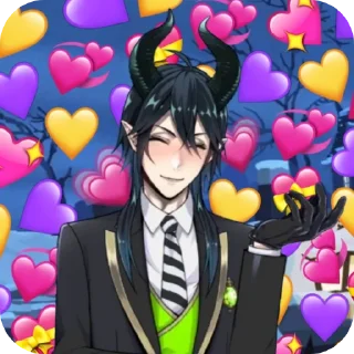 ❤ emoji Twisted Wonderland/Memes for love Telegram sticker 21 of 55
