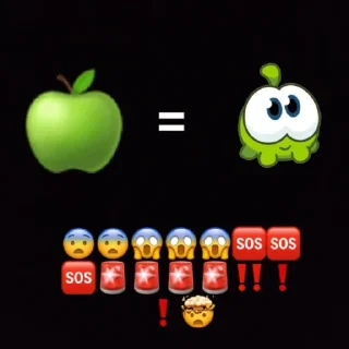 🍏 emoji ЖОПА АМ НЯМА || @omqxxeenom Telegram sticker 19 of 29