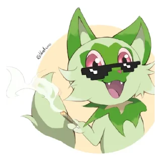 Sticker from Sprigatito 😺✨🍃