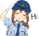 Sticker from Police Girlfriend ENG :: @line_stickers