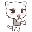 👍 emoji Vanilla and Pepper Cat @IMG2D Telegram sticker 8 of 20