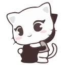 👐 emoji Vanilla and Pepper Cat @IMG2D Telegram sticker 12 of 20