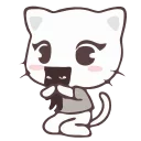 😺 emoji Vanilla and Pepper Cat @IMG2D Telegram sticker 11 of 20