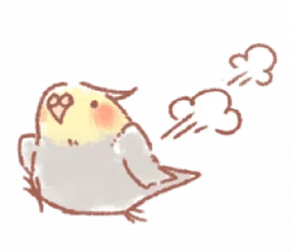 🐤 emoji ૮(ྀི ․․ )ྀིა◞ @plusikradom ♡ Telegram sticker 24 of 37