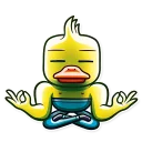 😑 emoji Gus The Duck Telegram sticker 22 of 25
