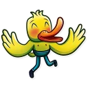 🤗 emoji Gus The Duck Telegram sticker 16 of 25