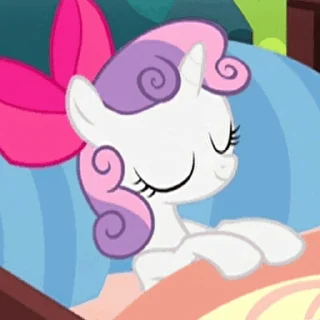 😴 emoji Sweetie Belle | @MLP_AnimatedStickers Telegram sticker 24 of 43