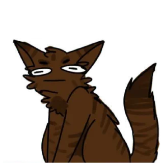 😑 emoji Cats warriors Telegram sticker 21 of 21