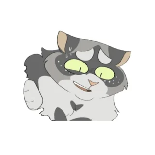 😳 emoji Cats warriors Telegram sticker 7 of 21