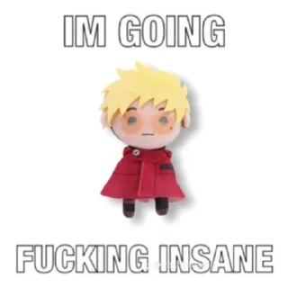 🙏 emoji vash plush Telegram sticker 16 of 46