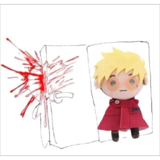🙏 emoji vash plush Telegram sticker 23 of 46