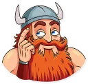 😏 emoji Viking Telegram sticker 15 of 35