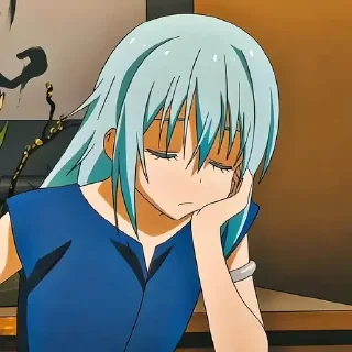 😒 emoji Перерождение в слизь @anime_stickerr Telegram sticker 15 of 20