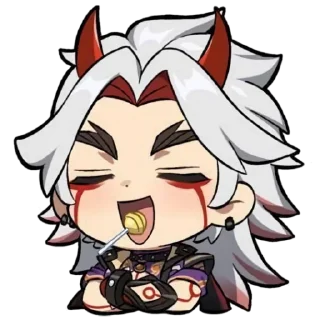 😏 emoji arataki itto supremacy Telegram sticker 19 of 29
