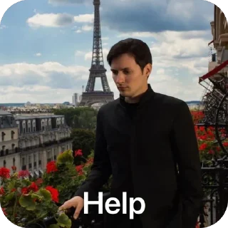 🫥 emoji Durov Telegram sticker 14 of 20