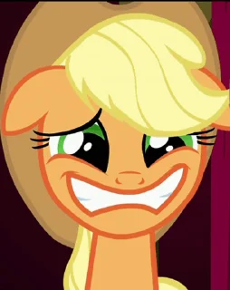 😬 emoji Applejack Animated Telegram sticker 24 of 54