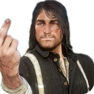 🖕 emoji Red dead redemption ll Telegram sticker 15 of 29