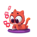 🐈 emoji Кис кис Telegram sticker 12 of 14