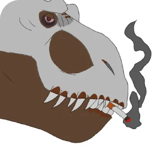 😔 emoji Дино стикеры Telegram sticker 17 of 109