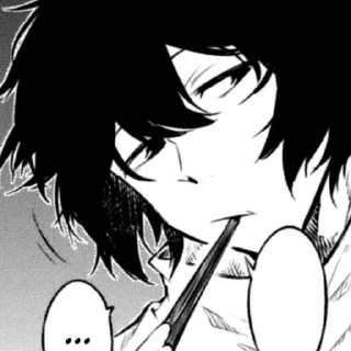 Sticker from Dazai and Dostoevsky @CoBesti