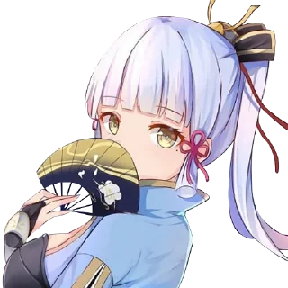 😏 emoji ayaka waifu Telegram sticker 10 of 14