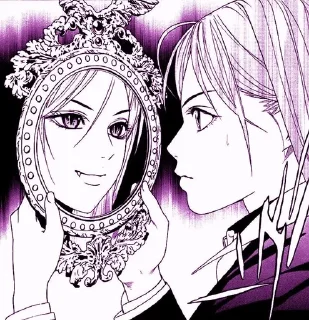 💜 emoji Rosario + Vampire by vsl Telegram sticker 15 of 91