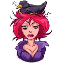 😴 emoji Morgana the Witch Telegram sticker 10 of 25