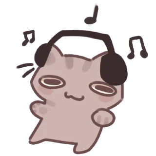 🎧 emoji Кот обормот🧐 Telegram sticker 21 of 27