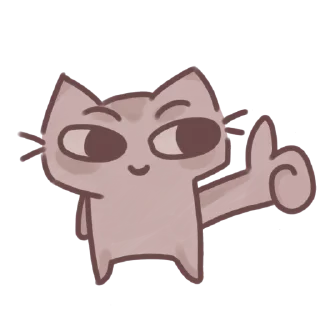 👍 emoji Кот обормот🧐 Telegram sticker 7 of 27