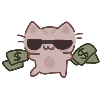💸 emoji Кот обормот🧐 Telegram sticker 11 of 27