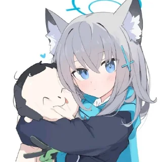 💇 emoji Sunaookami Shiroko Telegram sticker 6 of 90