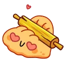 ❤️ emoji Колобок @FOXDIZIGNERLIFE @dmitrieva_motion Telegram sticker 6 of 25