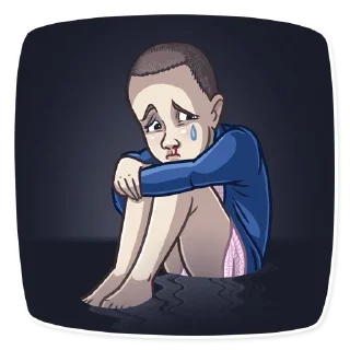 😢 emoji Stranger Things Telegram sticker 16 of 25