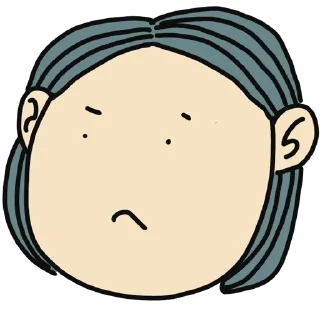 🤔 emoji cute girl Telegram sticker 14 of 20