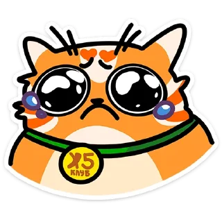 ⭐ emoji Рыжий кот Кешбэкс  @TgSticker Telegram sticker 18 of 25