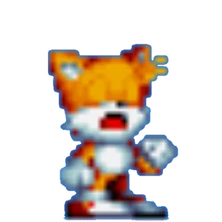 🟠 emoji Тейлз! (Соник Мания) Telegram sticker 5 of 110