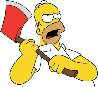 🔪 emoji The Simpsons (@dailystkrbot) Telegram sticker 6 of 50