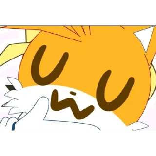 Sticker from Tails the fox