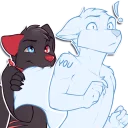 👅 emoji Stealth the fox Telegram sticker 19 of 28
