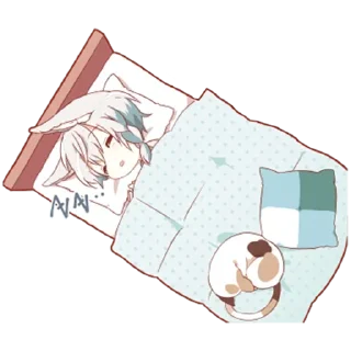 😴 emoji Зайчик-кун @tg_sticks Telegram sticker 6 of 36