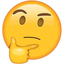 Sticker from Thinking Face