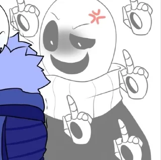 🖕 emoji Gaster Telegram sticker 24 of 31