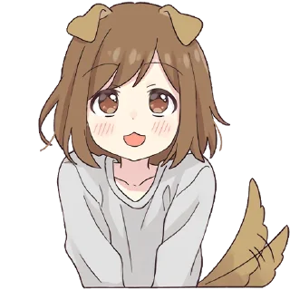 😃 emoji Dog Girl Pt.2 @jp_stickers Telegram sticker 17 of 40