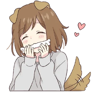 🦴 emoji Dog Girl Pt.2 @jp_stickers Telegram sticker 15 of 40